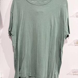 Green Short Sleeve Distressed T-Shirt